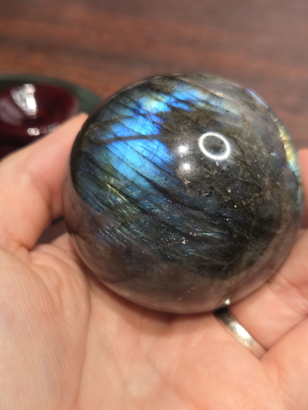 Flashy Labradorite Sphere - Picture 9 of 16